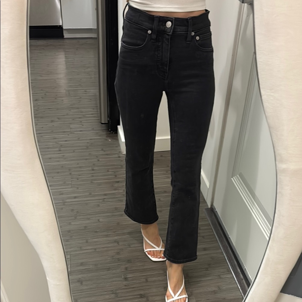 Madewell Cali Demi-boot Classic Black Women's Jeans